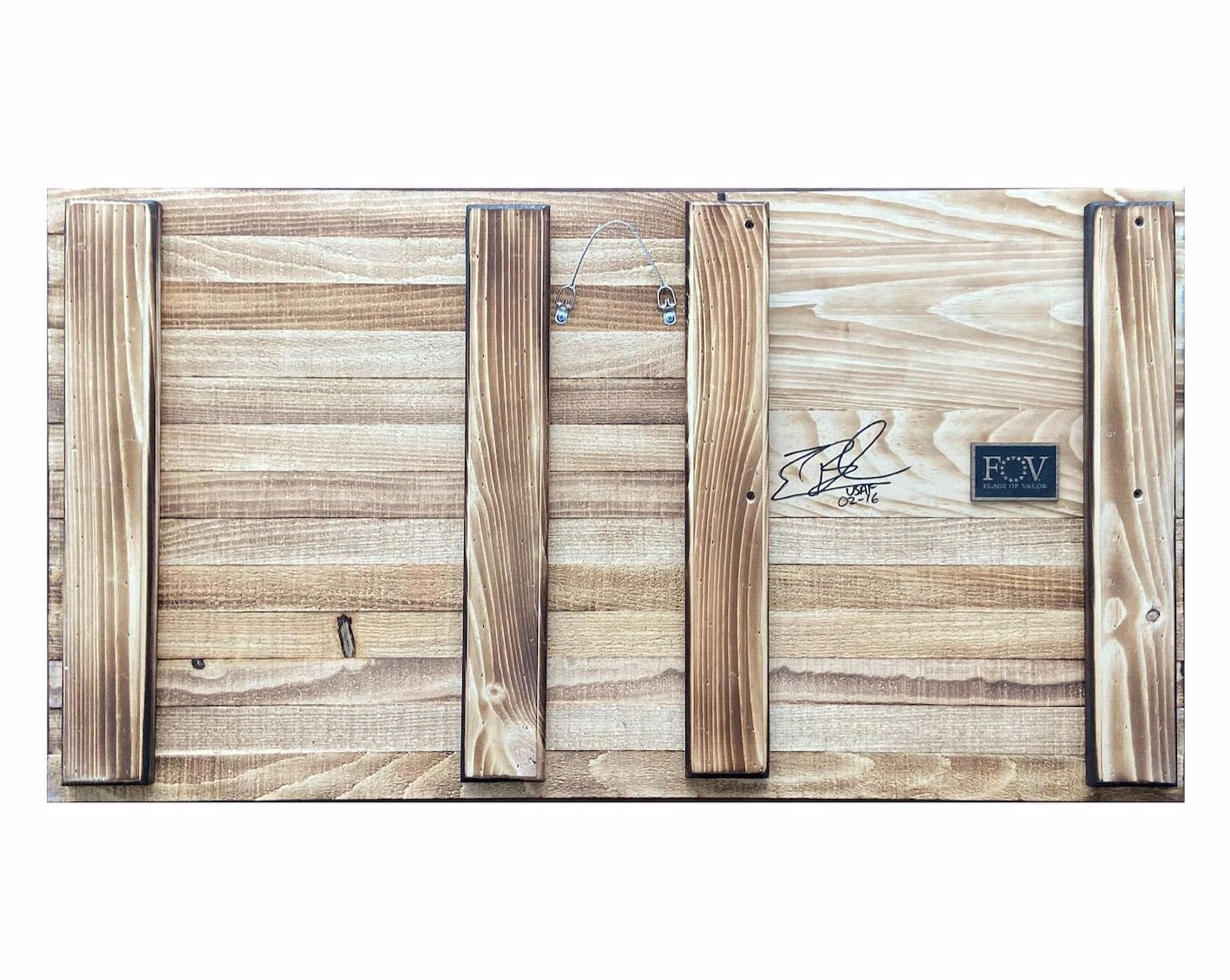 Liberty Flag – American Oak Wooden Display | Shop250America