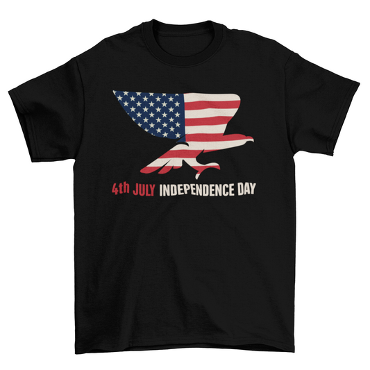 Bald Eagle USA Flag T-Shirt – Independence Day Patriotic Tee