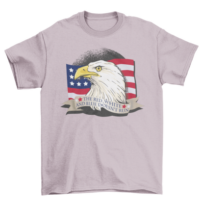 American Patriot Eagle T-Shirt – Red White Blue Doesn't Run USA Tee