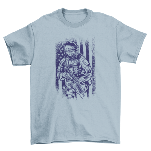 American soldier vintage t-shirt design