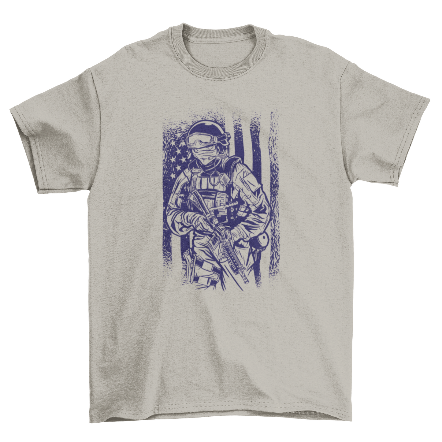 American soldier vintage t-shirt design
