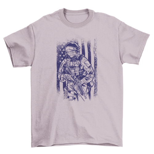 American soldier vintage t-shirt design