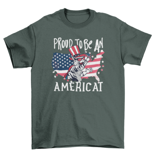 American cat quote t-shirt
