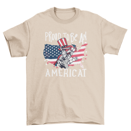 American cat quote t-shirt