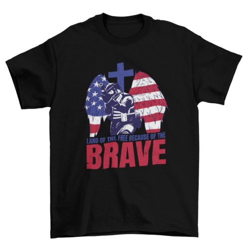 Brave soldier USA t-shirt