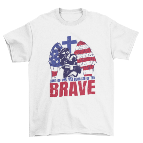 Brave soldier USA t-shirt