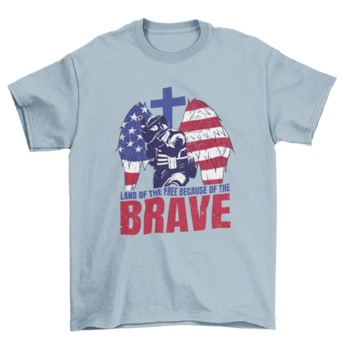 Brave soldier USA t-shirt