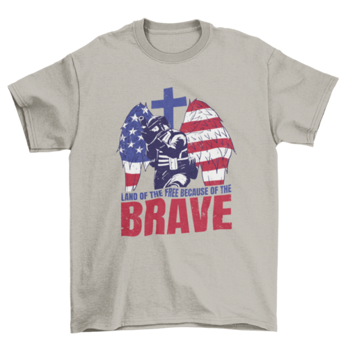 Brave soldier USA t-shirt