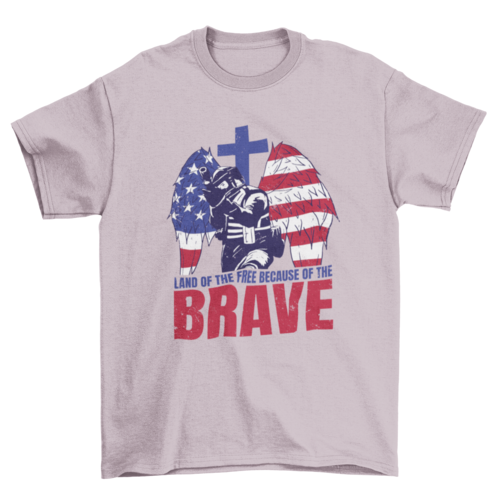Brave soldier USA t-shirt