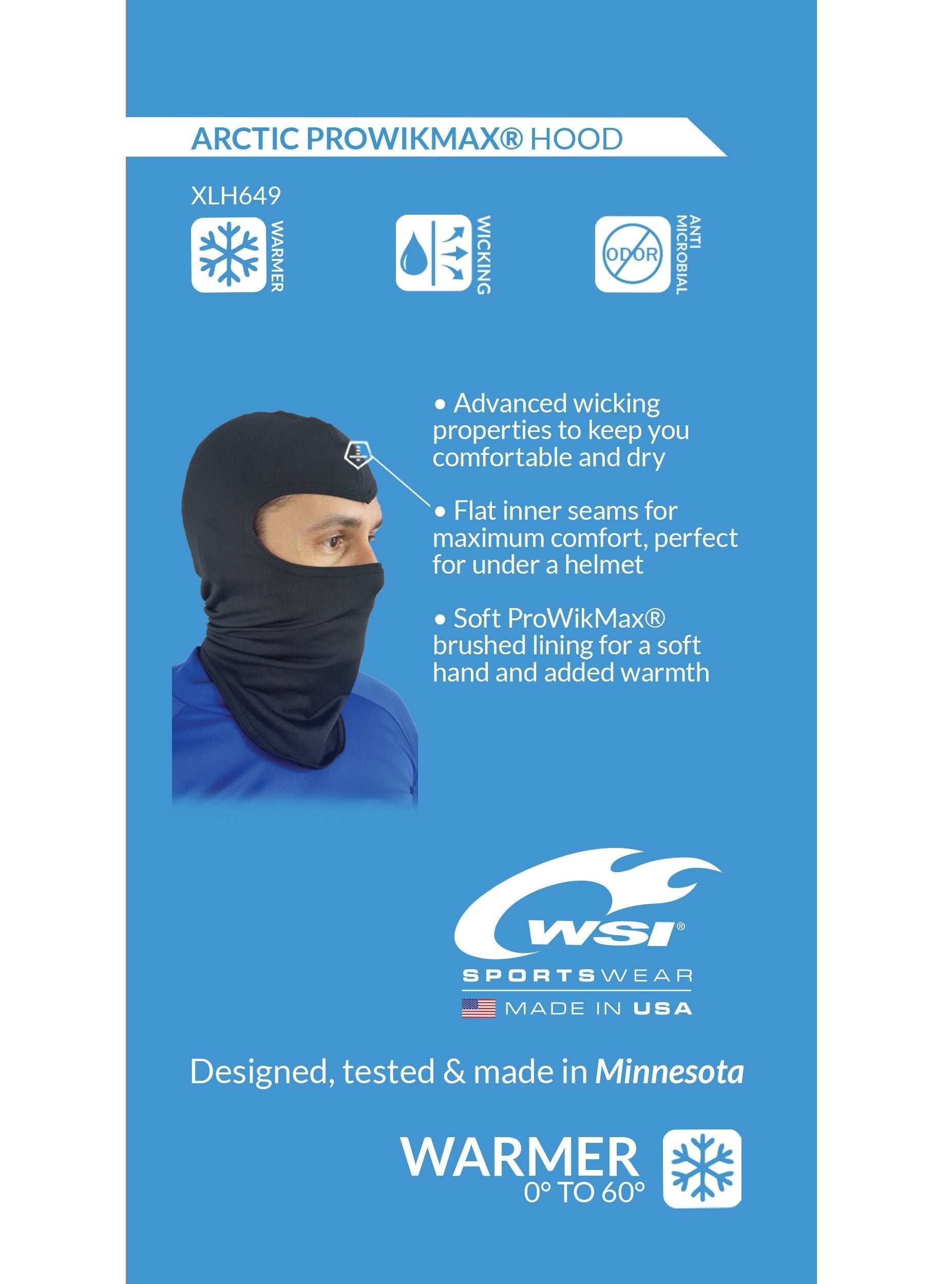 ProWikMax™ Thermal Face Mask/Hood by WSI Sportswear, alternate view 3