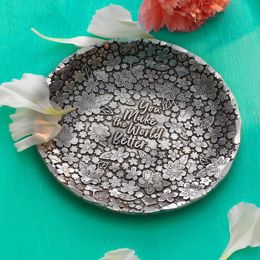 You Make the World Better Accessory Bowl by Wendell August Forge — alternate product view 2