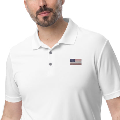 American Flag Polo – Patriotic Performance Shirt | Shop250America