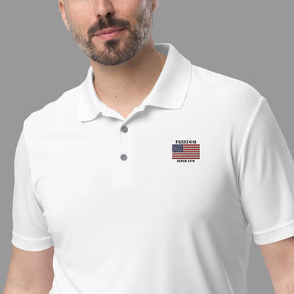 Men's American Flag Polo Shirt - Walton & Johnson | Shop250America