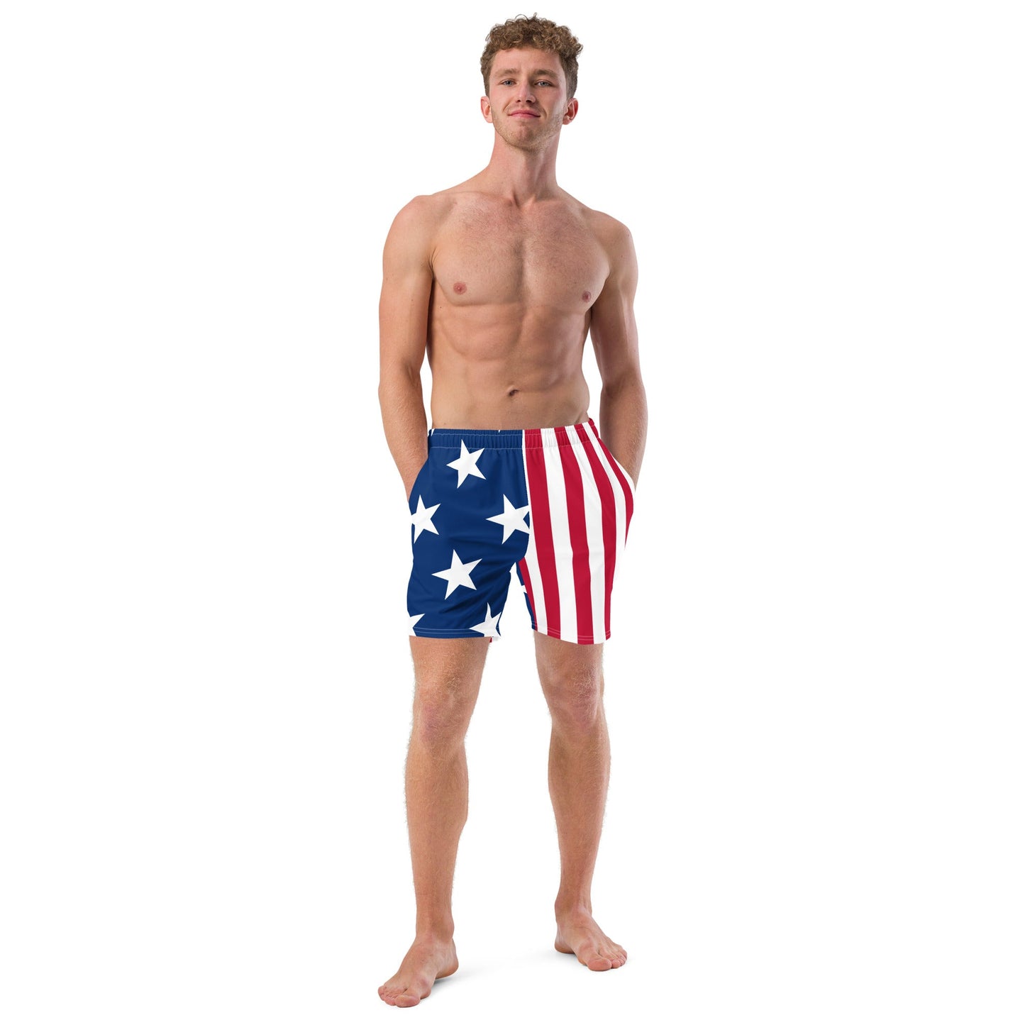 Men's American Flag Swim Trunks | Shop250America
