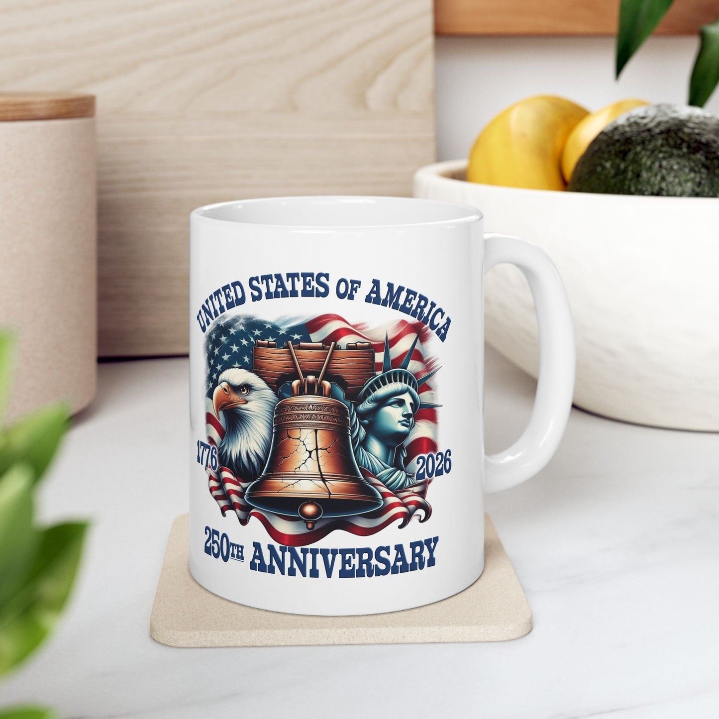 America 250th Anniversary Custom Mug – 1776–2026 Edition