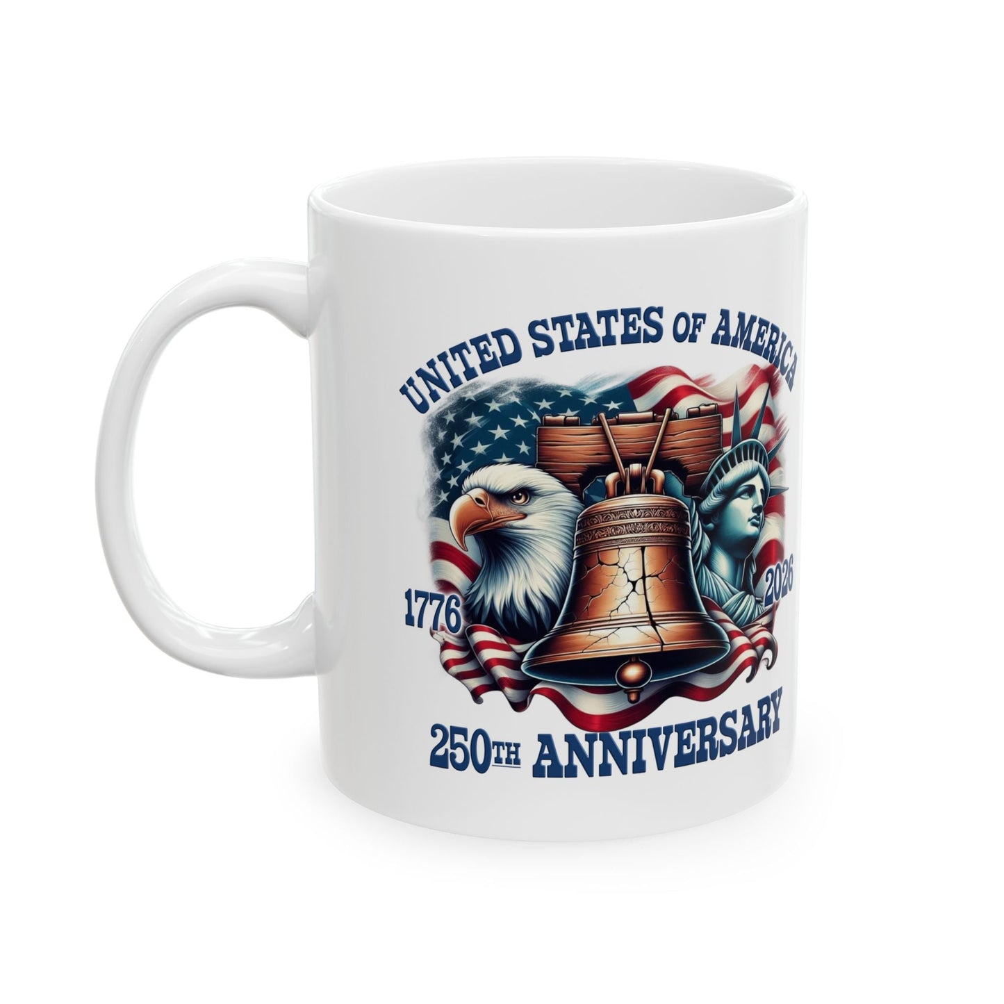 America 250th Anniversary Custom Mug – 1776–2026 Edition