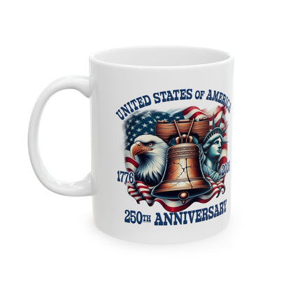 America 250th Anniversary Custom Mug – 1776–2026 Edition