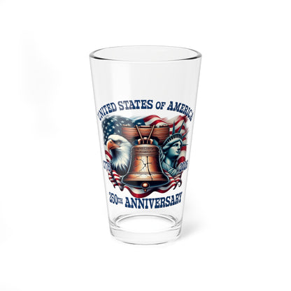 America 250th Anniversary Custom Pint Glass – 1776–2026 Edition