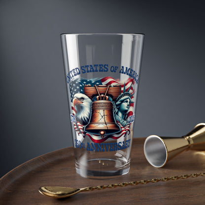 America 250th Anniversary Custom Pint Glass – 1776–2026 Edition