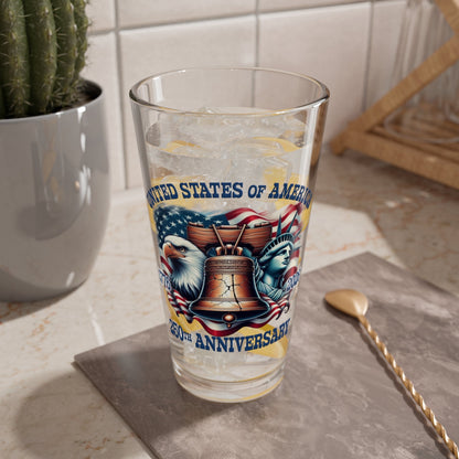 America 250th Anniversary Custom Pint Glass – 1776–2026 Edition