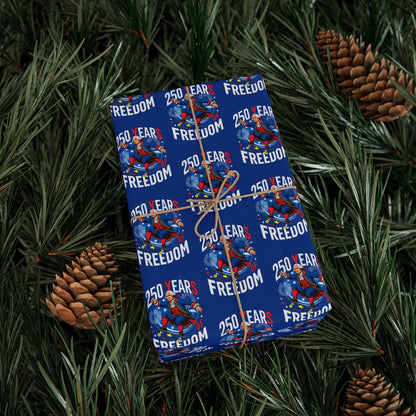 America 250th Anniversary Freedom Custom Wrapping Paper Roll