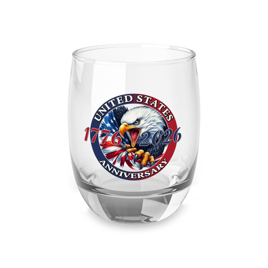 America 250th Anniversary Patriotic Eagle Whiskey Glass – 1776-2026 Edition