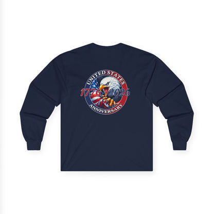 America 250th Anniversary Patriotic Long Sleeve T-Shirt – 1776–2026 Edition