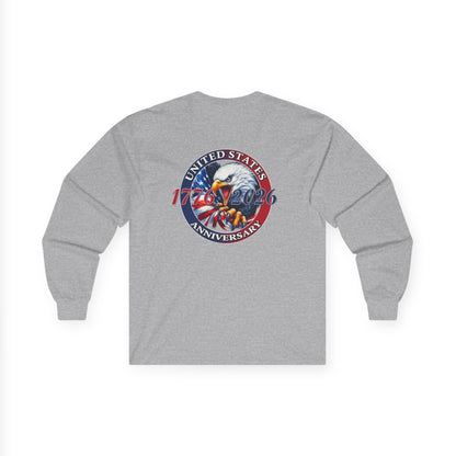 America 250th Anniversary Patriotic Long Sleeve T-Shirt – 1776–2026 Edition