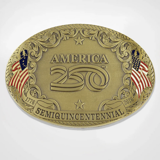 America250™ Heritage Emblem Belt Buckle