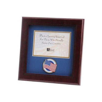 American Flag Medallion Landscape Picture Frame 4 by 6