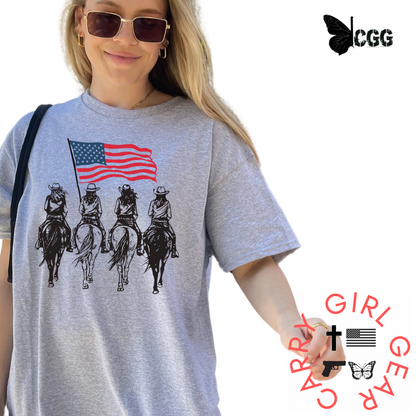 AMERICAN RIDERS Tee – Patriotic Biker Shirt | Shop250America