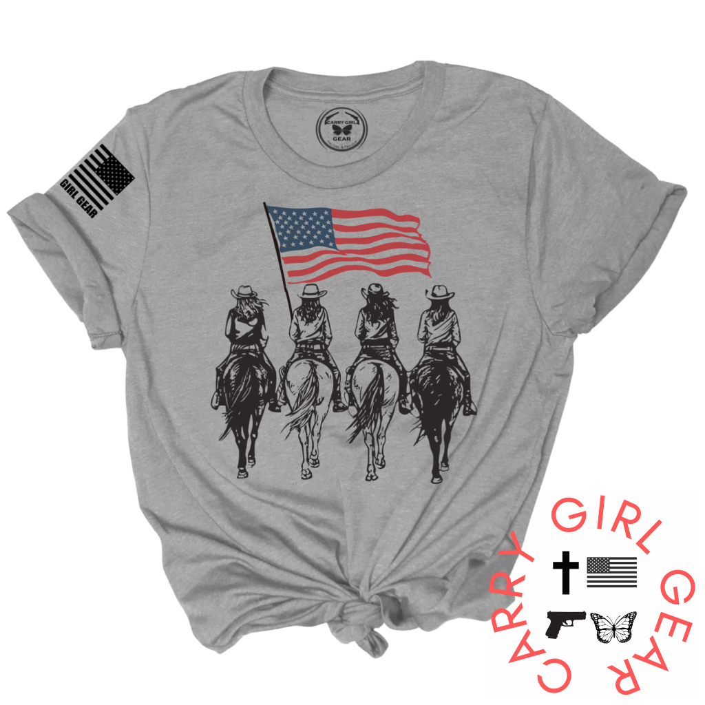 AMERICAN RIDERS Tee – Patriotic Biker Shirt | Shop250America