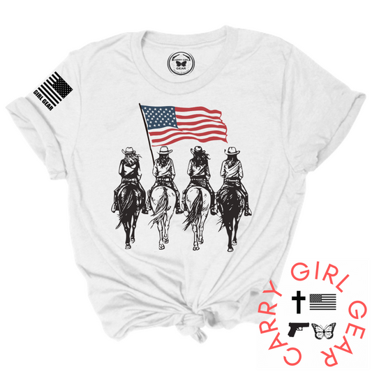 AMERICAN RIDERS Tee – Patriotic Biker Shirt | Shop250America