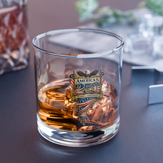 America’s 250 Years of Freedom Eagle Legacy Glass — Patriotic 1776–2026 Commemorative Edition