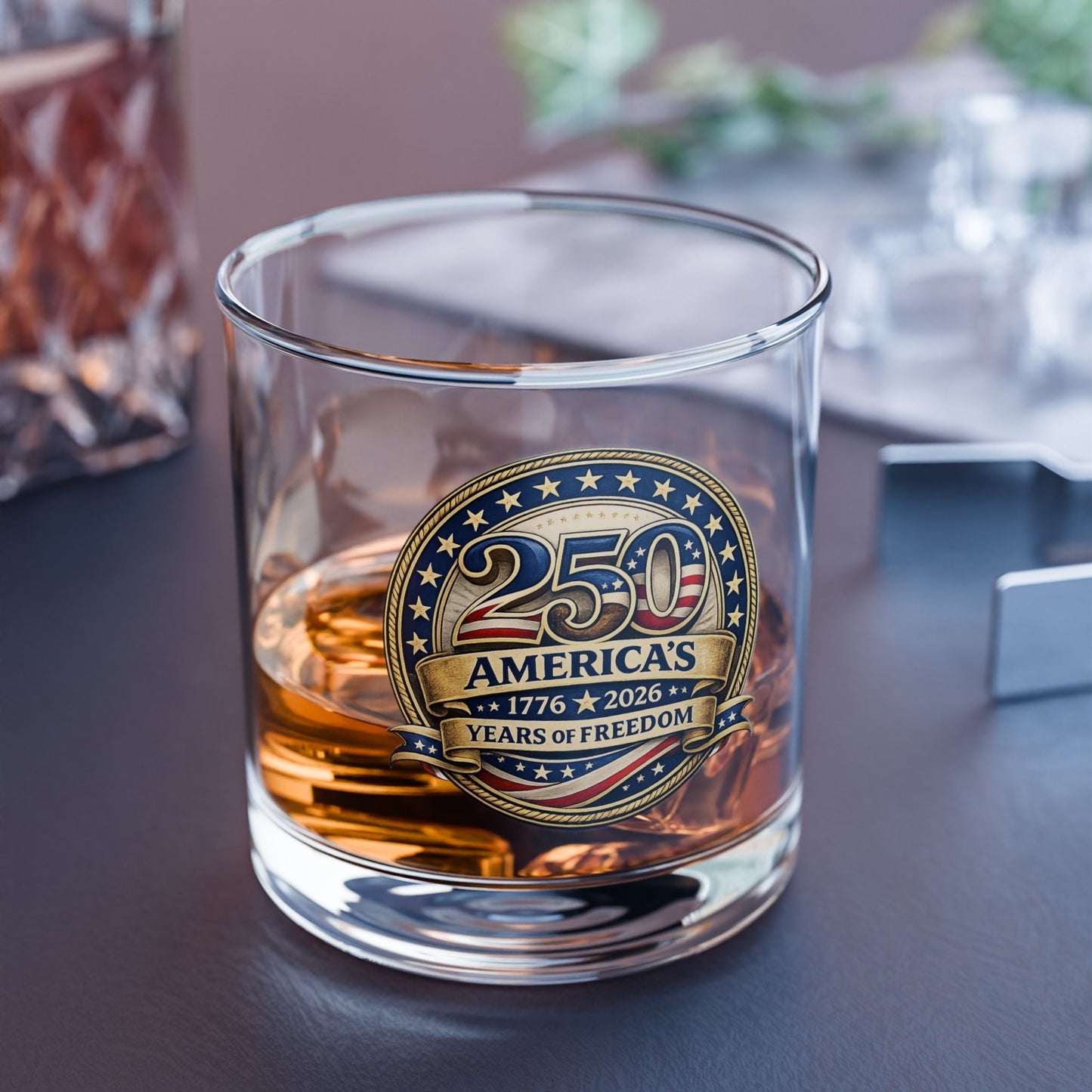 America's 250 Years of Freedom Glass
