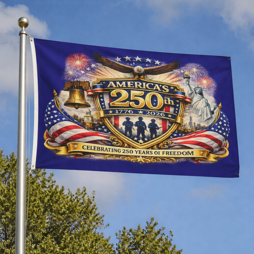 America's 250th Anniversary Double-Sided Flag — Celebrating 1776–2026