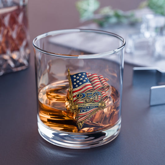 America’s 250th Anniversary Freedom Legacy Glass — Patriotic 1776–2026 Commemorative Glass