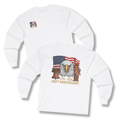 America’s 250th Anniversary Heritage Long-Sleeve T-Shirt – 1776–2026 Edition