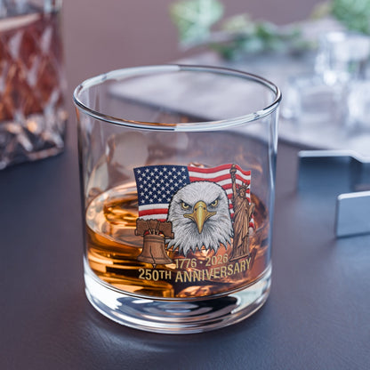America’s 250th Anniversary Heritage Rocks Glass – 1776–2026 Edition