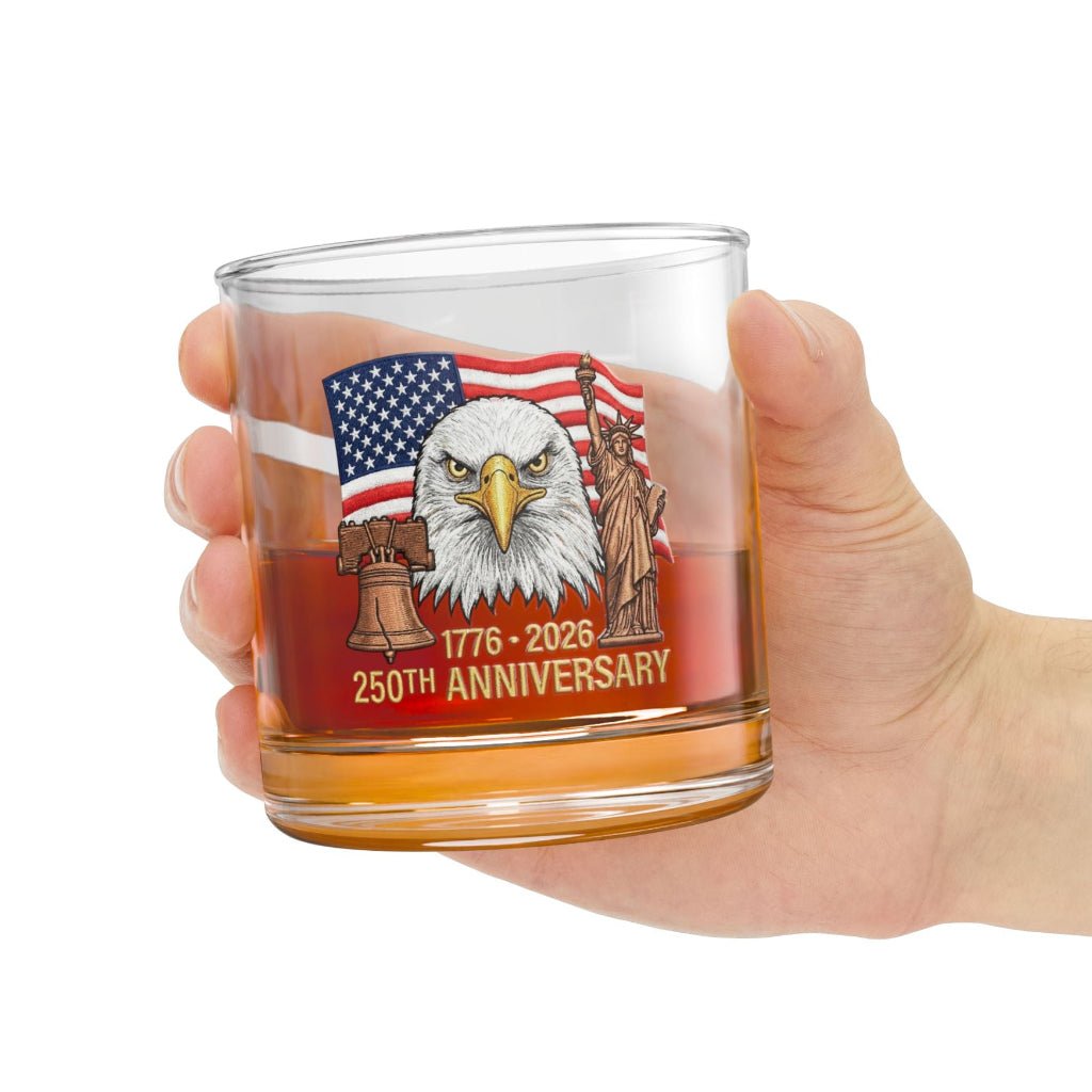 America’s 250th Anniversary Heritage Rocks Glass – 1776–2026 Edition