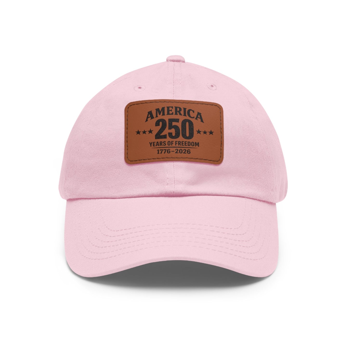America's 250th Leather Patch Hat — 1776–2026 Patriotic Edition