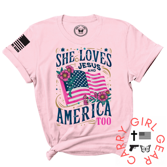 AND AMERICA TOO Tee – Patriotic Women's Shirt | Shop250America