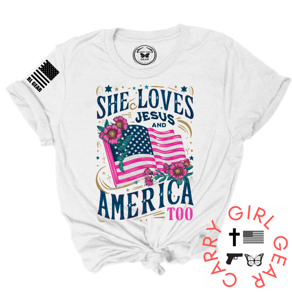 AND AMERICA TOO Tee – Patriotic Women's Shirt | Shop250America
