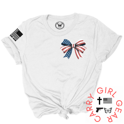 BOW BABY BOW Tee – Patriotic Women's Shirt | Shop250America