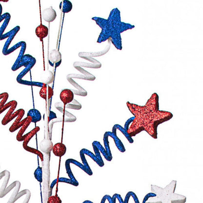24" Patriotic Star Ball & Twist Spray