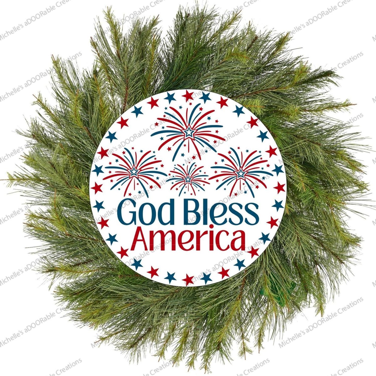 God Bless America Fireworks Sign