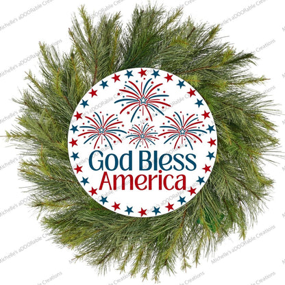 God Bless America Fireworks Sign