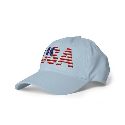 USA Baseball Hat | Embroidered Cotton Twill Cap
