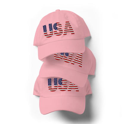 USA Baseball Hat | Embroidered Cotton Twill Cap