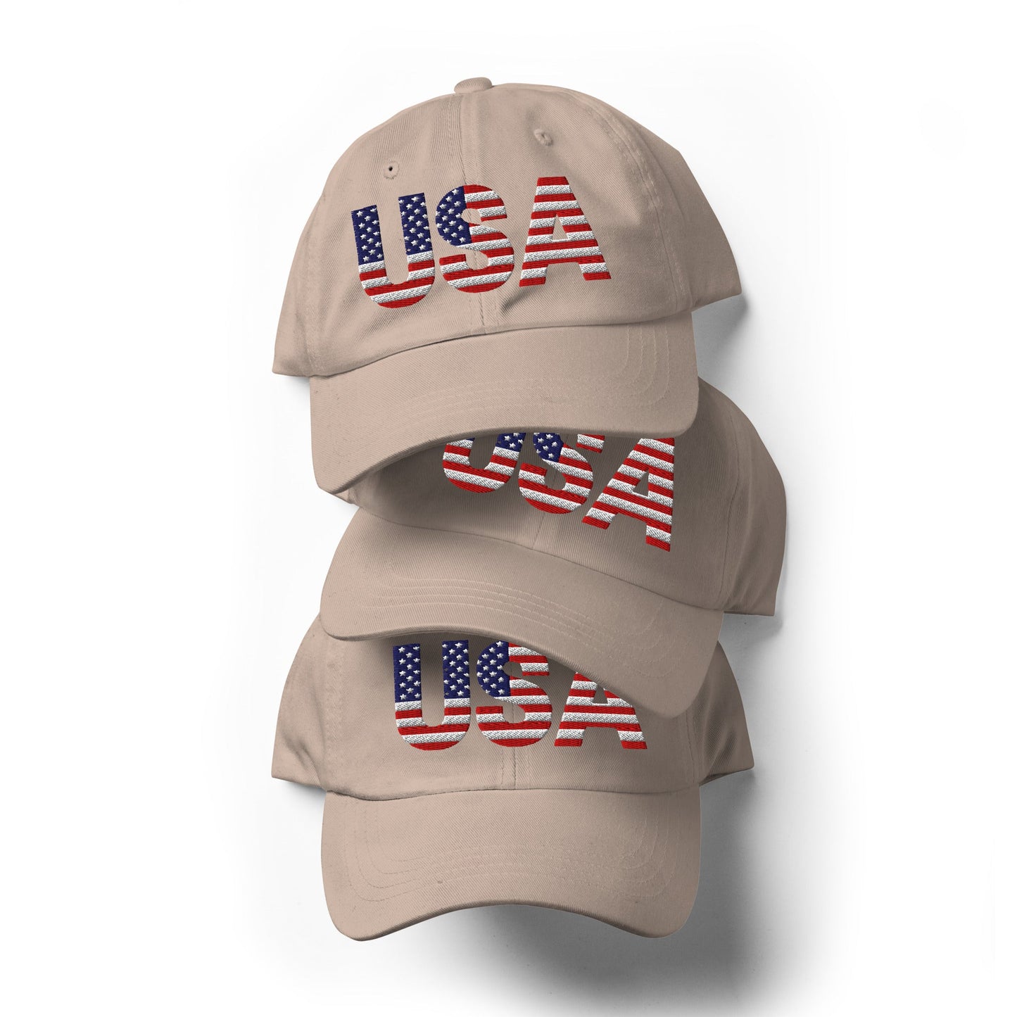 USA Baseball Hat | Embroidered Cotton Twill Cap